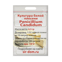 Белая плесень для сыра Penicillium Candidum
